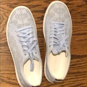 Cole Haan Light Blue Perforated Sneakers